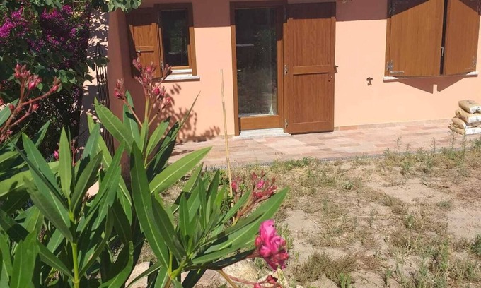 Rena Majore Villa | house sleeps 4 Terrace with summer kitchen barbecue