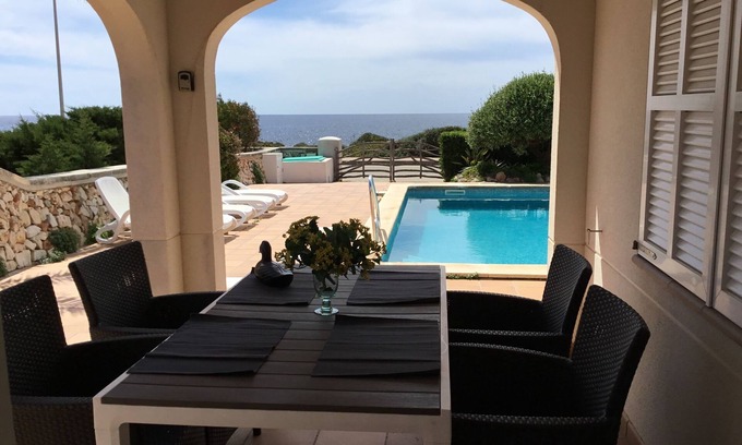 Cala'n Bosch House | House with direct sea view, close to the beach and marina