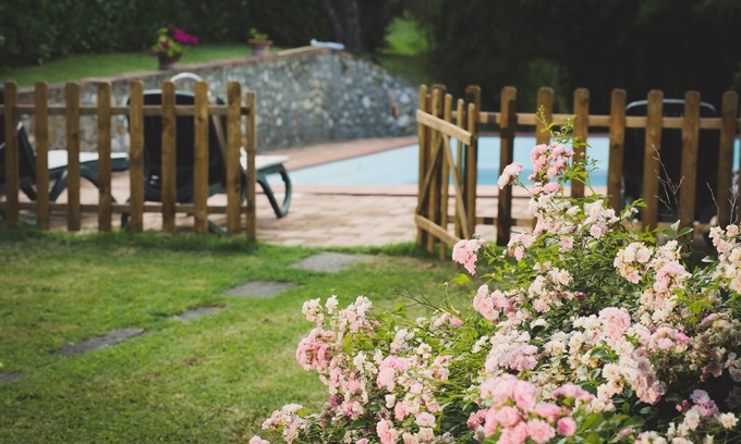 Montechiaro Villa | Idyllic view of Siena's retreat vineyard