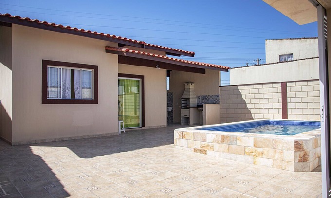 Tupy House | Incrível casa com piscina e churrasq - Itanhaém/SP