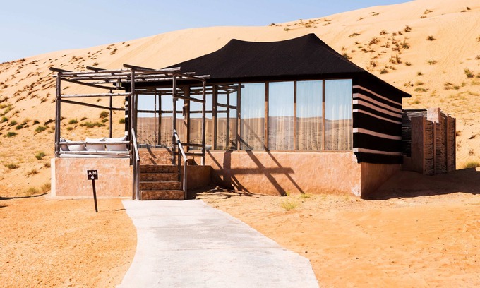 Bidiya Resort | Indulge in desert opulence with our Luxury Pool Tents at Thousand Nights Camp