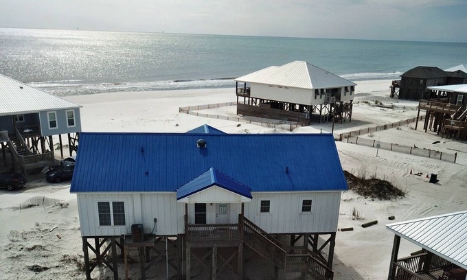 Dauphin Island House | Island Time II - Gulf-view Beach House with Heated Pool Pet-friendly