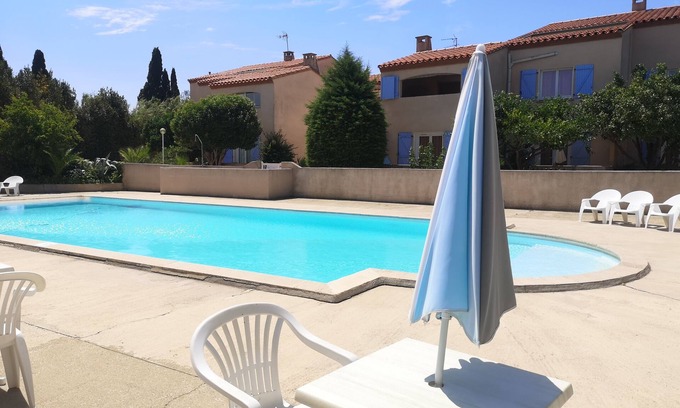 Claira Apartment | Joli Studio Pour 4 Dans une Residence au Calme Avec Grande Piscine