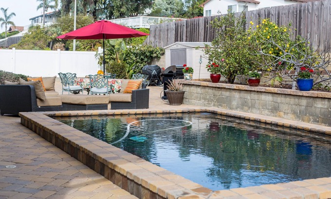 Olde Carlsbad House | JULY SPECIAL 130 CARLSBAD. PRIVATE OASIS, SINGLE LEVEL RANCH HOME 1400 SQ FT.