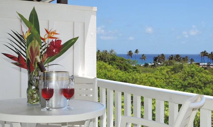 Poipu Condo | Kiahuna Plantation partial oceanview,top floor,4 min walk to beach, pool,gym,+AC