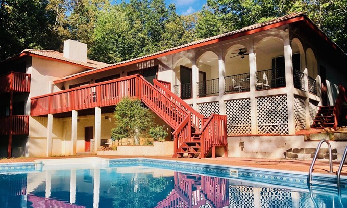 Helen House | Kies Mountain Villa - Private Pool & Hot Tub, quiet and serene, overlooks Helen!