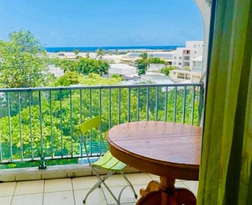 Sainte-Clotilde Apartment | L'Escale Métisse, spacieux, clim, terrasse, parking, à 10 min de l'aéroport