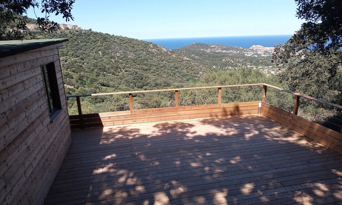 Santa-Reparata-di-Balagna Cabin | LA CABANE DE CASANOVA 8/10 PEOPLE. BREATHTAKING VIEW OF ILE ROUSSE
