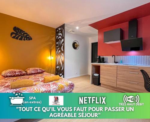 Fontenay-le-Comte Apartment | LA FEUILLERAIE N1-Standingappart-Wifi-proche ville