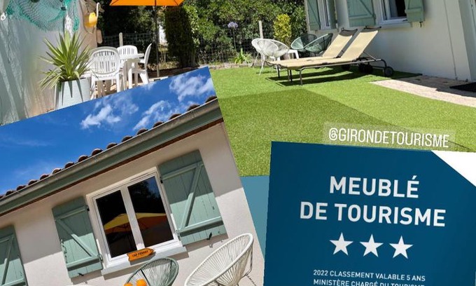 Lanton House | La Petite Suzette, à 2min à pied de la plage !