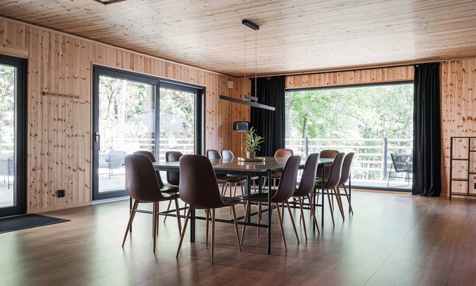 Floda Villa | Ladhus I - Fancy Nature Hill Home with Jetty