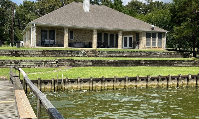 West Livingston House | Lake front property on 3 acres offering privacy and never ending views.