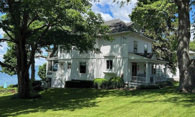 Town of Ledyard Apartment | Lakefront Home in the Heart of Aurora, Sunset Ready!