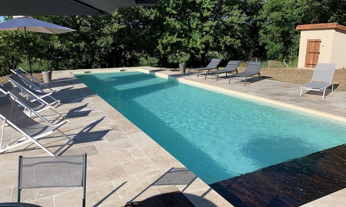 Chapdeuil House | Large family home with heated saltwater pool and large garden