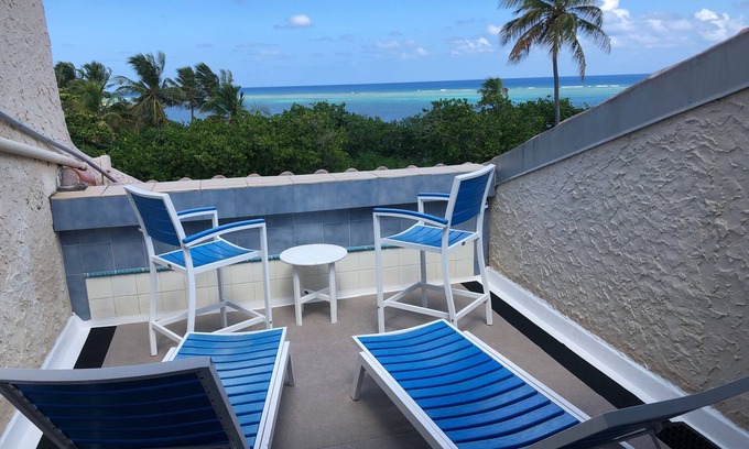 Estate Golden Rock Condo | Large Private Sun Deck With Ocean Views