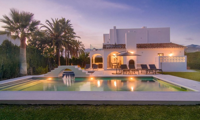 Marbella Villa | Las Chapas 5 bedroom villa with private pool, terraces, garden