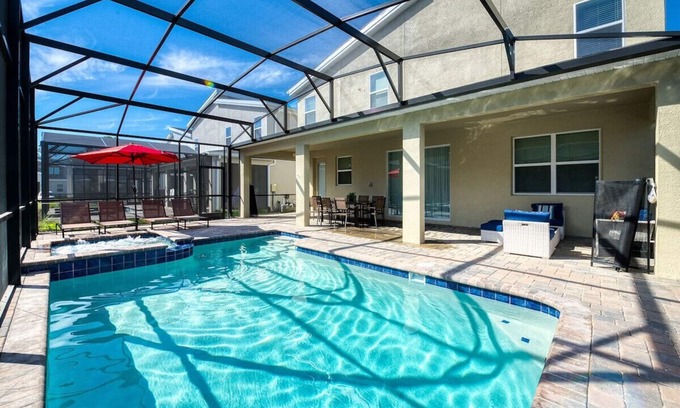 Kissimmee Villa | Last Minute Disney Getaway! Villa with Private Pool & Hot Tub. Book Now! #135869