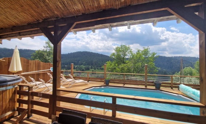 Le Grand Valtin House | Le Bercail 4* with swimming pool and Nordic bath