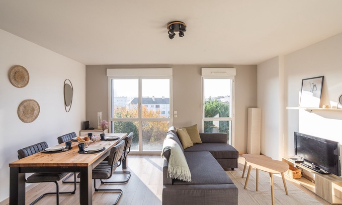 Cleunay Apartment | Le Cocon Voltaire - Appartement 2 chambres avec parking - Mabilais