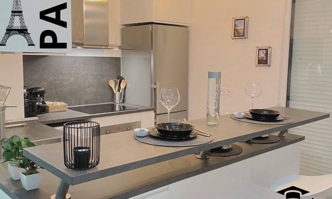 Villepinte Apartment | Le Cosy de l'Ourcq, 40m² one-bedroom apartment 20 minutes from Paris