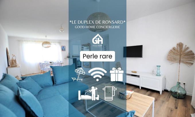 Rosendael Apartment | *Le Duplex de Ronsard*Plage et Centre-Ville