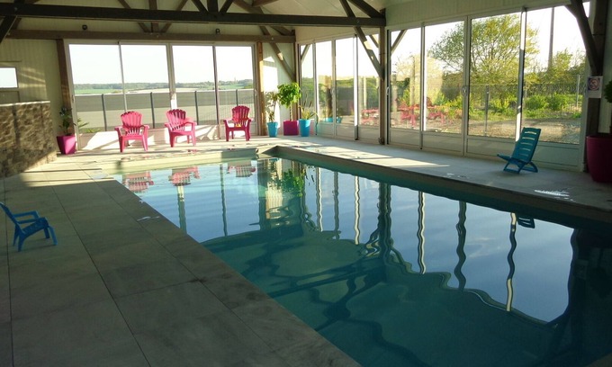 Bournan Other | Le gîte des chevrettes, on a farm, heated indoor swimming pool, castles