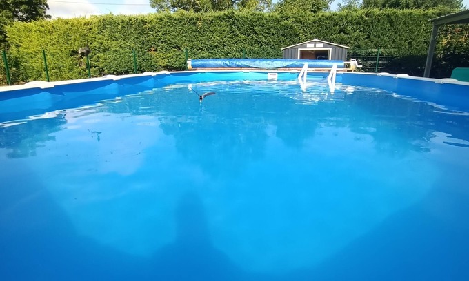 Plaine-D'Argenson House | Le Hangar de Papi * in the countryside with heated pool