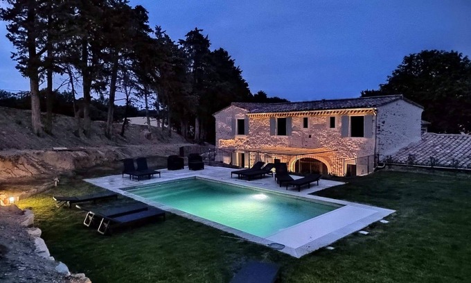 Saint-Gervais-sur-Roubion House | Le Mas du Laga with private heated saltwater pool in Drôme Provençale
