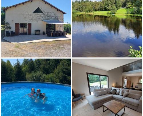 Maisonnais-sur-Tardoire House | "Le petit bonheur" Gîte van 4 tot 12 personen met privé vijver van 2Ha