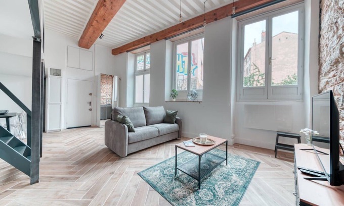 Griffon - Royale Apartment | Le Pouteau: Authentic Charm, 2-Bedroom Apartment in Croix Rousse