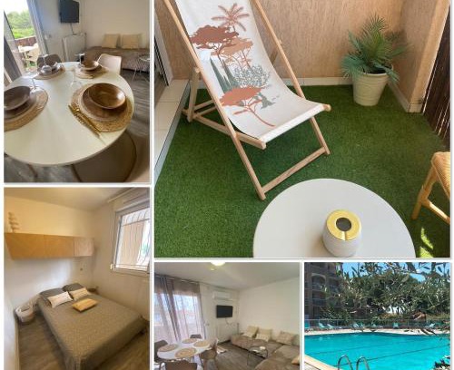 La Celle-sous-Gouzon Apartment | Le Santorin T2 climatisé parking piscine