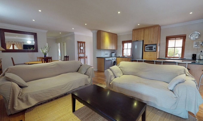 Constantia House | Lemon Cottage 2 Beds 2 Bath both on Suite Sleep 4 overlooking Solar Heated Pool.