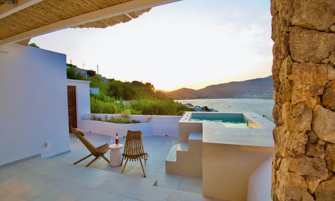 Agia Marina Villa | Leros Seaview with Jacuzzi