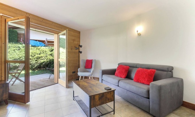 Les Bossons Apartment | Les Granges - Terrasse - Vue Mont.Blanc