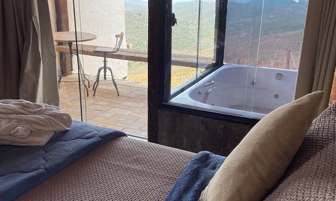 Lavras Novas Ski Chalet | Loft BEM-TE-VI com linda vista - Refúgio de Lavras