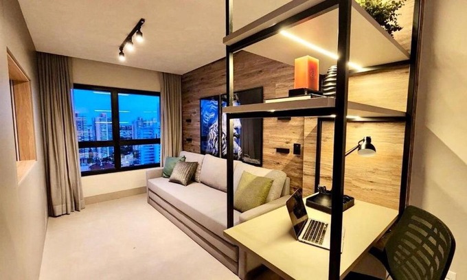 Santa Fe Apartment | Loft de Luxo c/Home Office ao lado Shopping CG.