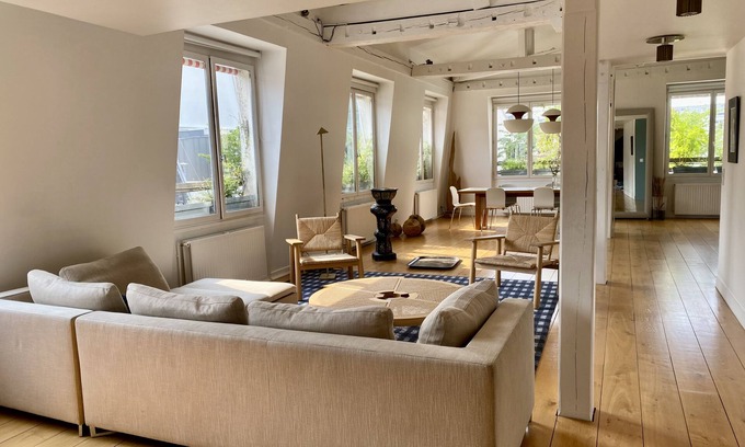 Hopital Saint-Louis Apartment | Loft Spacieux Avec Terrasse