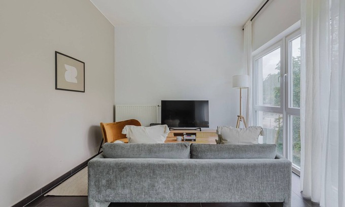 Dommeldange Apartment | Lovely Eich 1BR w/Balcony, W/D & Elevator, by Blueground