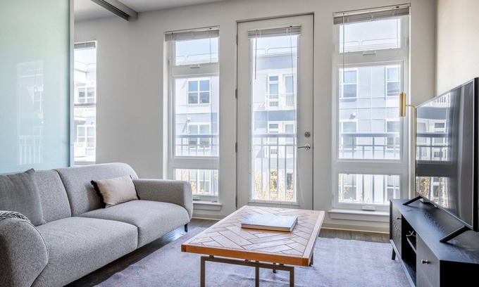 Assembly Square Apartment | Lovely Somerville 1BR w/W/D, Gym & Roof, nr Assembly T, by Blueground
