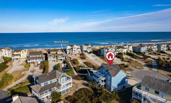 Nags Head House | LUX Oceanside, Arcade, Pool, Hot Tub, Beach, Pets Arcade, Bikes, Loaded