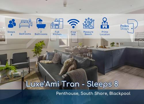 South Shore Apartment | Luxe Ami Tran Spacious Penthouse by PolkaStays