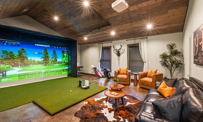 Wears Valley House | Luxe Lodge - Golf Sim, Pool, Theater, Sleeps 20