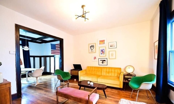 Mexicantown - Southwest Detroit House | Luxe Mid-Century Styled Historic Townhouse #2