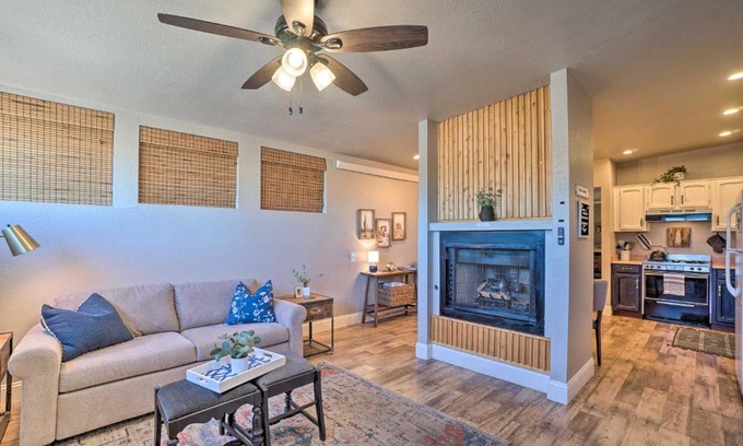 Williams Apartment | Luxe Route 66 Getaway with AandC in Downtown Williams!