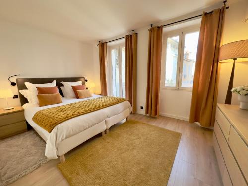 Cannes City Centre Apartment | Luxueux 3 pièces 80m2 - 2CH - 2 SDB - 1mn Beach Croisette