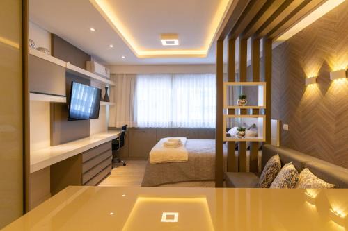 Matriz Apartment | Luxuoso Apto Batel Em Frente Ao Shopping Curitiba - Piscina, Sauna e Academia