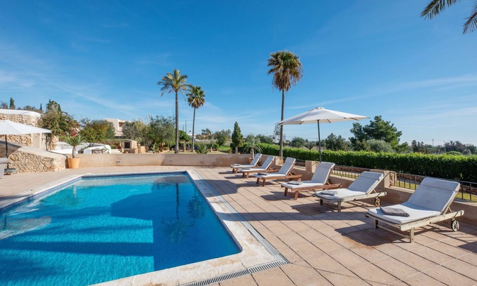 Sant Josep de sa Talaia Villa | Luxurious Villa "Can Mariano" with Pool, Large Garden, Air Conditioning and Wi-Fi