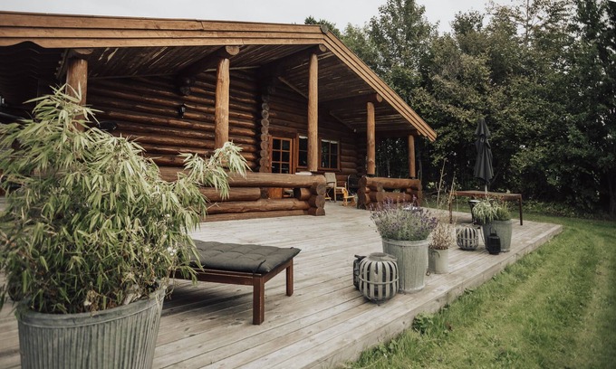 Frederikssund Municipality Cottage | Luxurious log house near water, fjord and forest