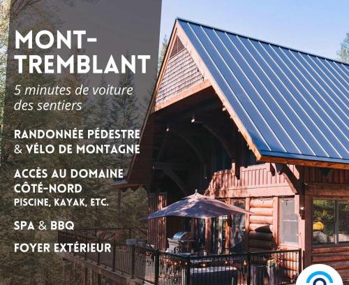 Lac-Superieur Ski Chalet | Luxurious & Rustic Log Cabin in the Woods