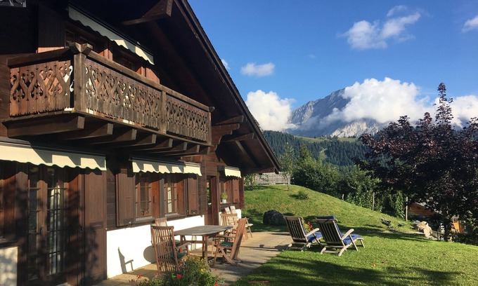 Barboleusaz Ski Chalet | Luxurious ski in/ski out classical Swiss mountain chalet with outstanding views